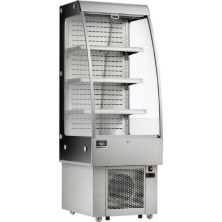 GEC Nexel Refrigerated Open Air Merchandiser w/ Curtain, 8.8 Cu. Ft., Stainless Steel CF-250